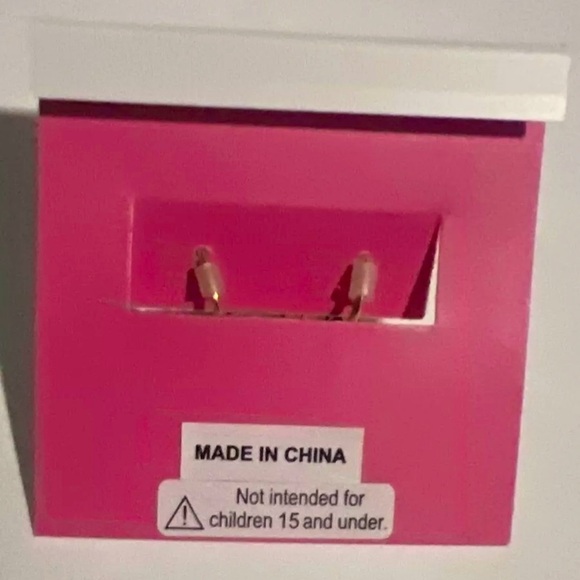 Betsey Johnson Cowboy Boot Enamel Huggie Hoop Earrings PINK NWT - Picture 7 of 7